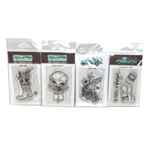 Lot Of 13 Christian Scrapbooking Stamps By The Well With Scripture Reference NEW - Picture 1 of 3